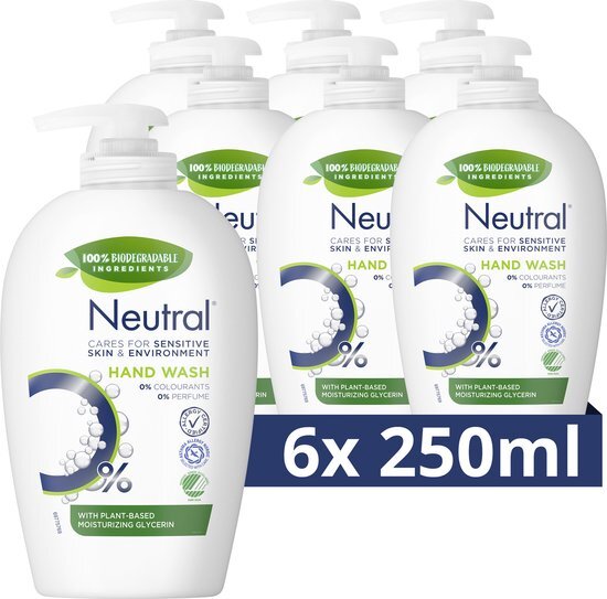 Neutral - 6 x 250 ml - Handzeep - Voordeelverpakking