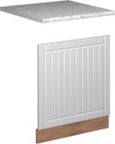 Vicco Frontpaneel Fame-Line, Wit Landhuis/Goudkleurig Eiken, 60 cm, WB Marmer