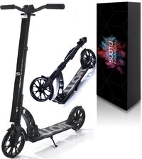 Suotu R9 Kinderstep - Zwart - 200mm Wielen - Opvouwbaar - 100kg