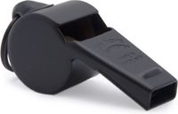 Acme Thunderer - Metalen Scheidsrechtersfluit - Maat 58,5 (medium) - Mat Zwart