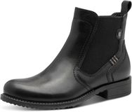 Tamaris Dames Chelsea Boots 1-25821-45 Zwart Leer Maat 37