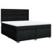 vidaXL Boxspringbed met matras, stof, zwart, 180x200 cm