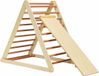 COAST™ Triangle d'escalade en bois avec échelle 122 x 71 x 110 cm Naturel