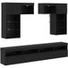 Meuble TV banc TV armoire TV murale 6 pièces chêne artisanal bois d'ingénierie