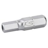 KS Tools 911.2964 1/4" Bit binnenzeskant met boring, 7/64", 25mm