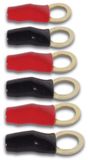 Velleman Kabelschoenset Voor De Wagen - 6 Stuks - Zwart/Rood - 1 cm