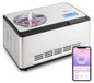 Machine à glace - Machine à glace molle pour yaourt - Compresseur, 180 W - Avec application et écran LCD