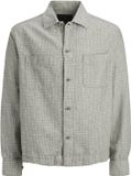 Jack & Jones Overhemd Relaxed Fit Linnenmix Lange Mouw Klassieke Kraag Borstzak Knopen Effen Smokey Olive Heren XS