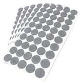Adsamm® 250 stuks viltglijders Ø 22 mm grijs rond 3,5 mm dik van hoogwaardig zelfklevend vilt