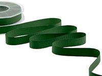 Furlanis - Decoratieve gros grain, band caneté, Italiaanse stof - groen Engels, 15 mm x 20 m