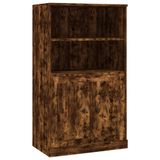 VidaXL Hoge kast, gerookt eikenfineer, 60x35,5x103,5 cm, houtvezelplaat