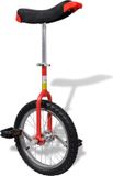vidaXL - Eenwieler - verstelbaar - 16 inch - rood