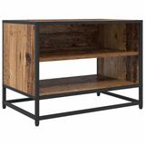 vidaXL TV-kast van antiek hout, 61 x 40 x 46 cm, technisch hout, rechthoekig, industriële stijl, ruime opbergruimte voor je woonkamer, modulaire opties