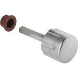 Häfele H6140 Bouton rotatif pour serrure à pêne à visser Push Lock nickelé mat
