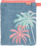 Badstof washandje voor kinderen, palmbomen