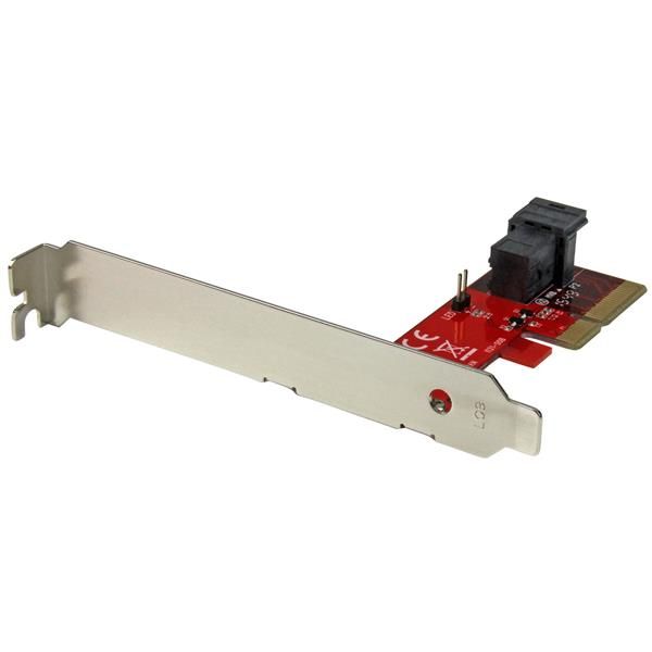 StarTech.com x4 PCI Express naar SFF-8643 adapter voor PCIe NVMe U.2 SSD - Rood
