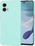 Techsuit Hoesje geschikt voor Motorola Moto G53 - Soft Flex Silicone Back Cover - Sea Blue