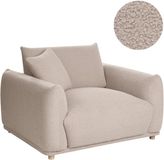 Beliani JUBEK Fauteuil Beige Bouclé