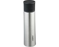 Merkloos Relaxdays Thermosfles met Drinkbeker - RVS - 500 ml - Zilver/Zwart