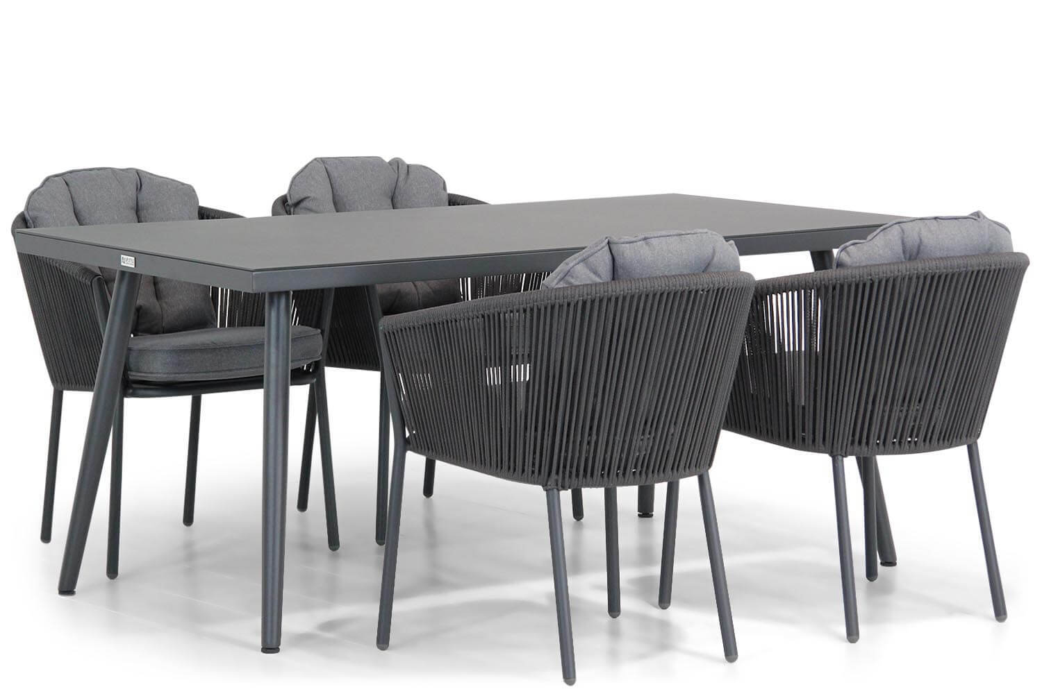 Santika Furniture Santika Novita/Valencia 170 cm dining tuinset 5-delig