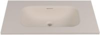 Saniclass Torino Meubelwastafel - 80.5x46x17.5cm - solid surface - 1 wasbak - zonder kraangaten - off-white