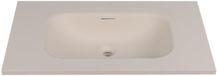 Saniclass Torino Meubelwastafel - 80.5x46x17.5cm - solid surface - 1 wasbak - zonder kraangaten - off-white