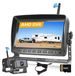 Merkloos Digitale achteruitrijcamera Draadloos - IPS-monitor 7 inch - 2 camera's - Opname - Nachtzicht