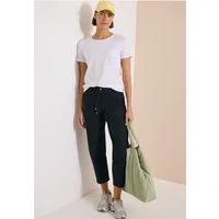 Cecil Mid Waist broek met wijde pijpen in casual pasvorm
