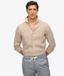 Superdry Homme Chemise Vacation en Lin Brodé Coupe Décontractée Beige Taille: L