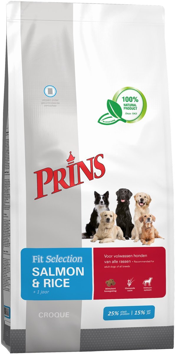 Prins Fit-Selection Hondenvoer - Zalm & Rijst - 15 kg