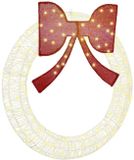 vidaXL Krans met 150 LED Warmwit 120 cm Acryl