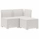 vidaXL 3-Zits Tuinbank in Rattan Look PP Wit