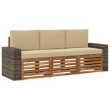 vidaXL Sofa-Sets 3 st Massief Acacia Hout