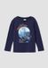 s.Oliver T-shirt Enfants Bleu Coton Col rond Manches courtes Imprimé 92/98