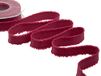 Furlanis - Decoratief lint met franjes van katoen, voor decoraties en verpakkingen, Italiaanse stof - Amarantho, 23 mm x 15 m