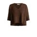Yest Curve gebreide trui Plus Size met wol - bruin