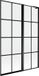 Mexen Mist L écran de bain 2 pièces, droite 120 x 150, grille noire, noir