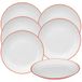 WellHome Set van 6 koraalrood