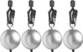 Patifix Artesania Cerd Tafelkleedgewichtjes - Zilveren Kogels/Ballen - 4 Stuks - 3.5 cm