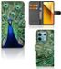 Xiaomi Redmi Note 13 5G Étui de téléphone avec porte-cartes Paon