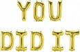 Gouden folieballon kit - You did it - Geslaagd - 1 stuk(s)