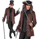 W WIDMANN MILANO Piraten/steampunkjas voor heren Bruin