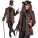 W WIDMANN MILANO Piraten/steampunkjas voor heren Bruin
