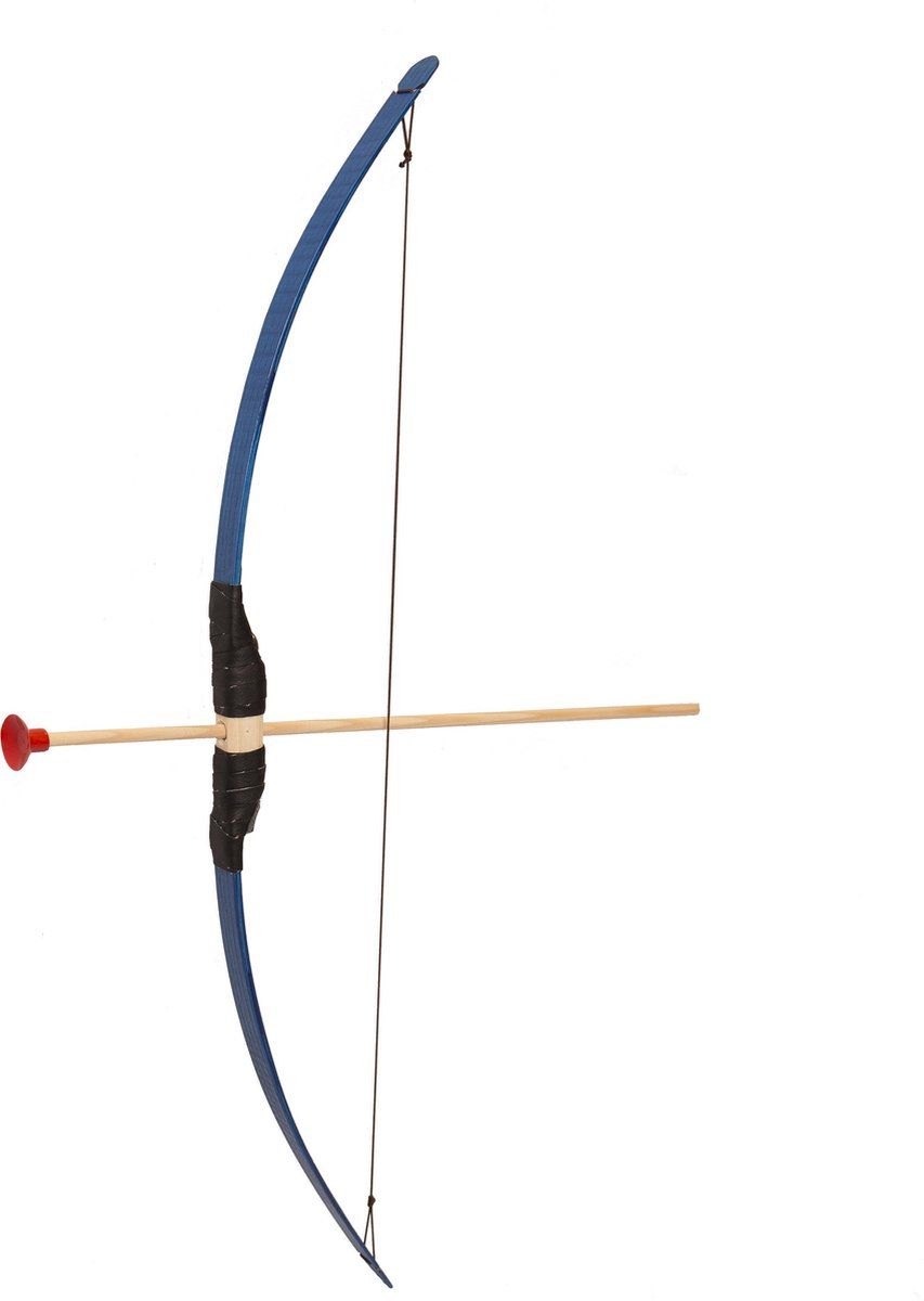 Houten Pijl En Boog 80 cm Blauw