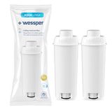 Wessper Aqua Lunga waterfilter patronen compatibel met Delonghi volautomatische koffiemachine DLSC002, SER3017 & 5513292811 - ECAM, ESAM, ETAM, SECAM - 2-pack