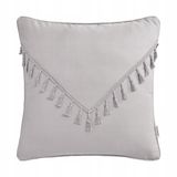 Room99 Chloe Decoratieve kussensloop 45x45 cm lichtgrijs met franjes