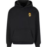 Mister Tee Burger EMB Fluffy Hoodie/trui Zwart XL