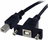 Startech 91 cm lange, paneel monteerbare USB-kabel B naar B - F/M