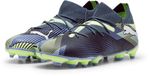 PUMA FUTURE 7 MATCH FG/AG Jr Unisex Voetbalschoenen - Gray Skies-PUMA White-Fizzy Apple - Maat 33