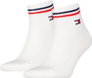 Tommy Hilfiger Iconic Quarter Sokken, uniseks, 2 stuks